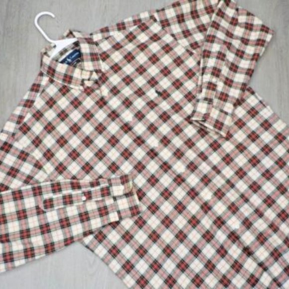 Ralph Lauren Blue Label Mens Plaid Dress Shirt Blake Casual Long Sleeve Size S - Picture 1 of 10
